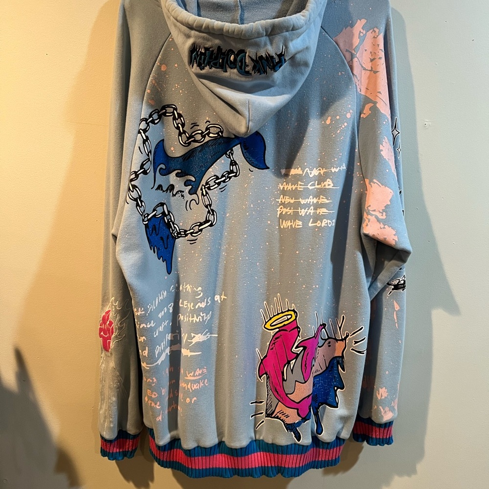 PINK DOLPHIN - WAVY HOODIE (XL)